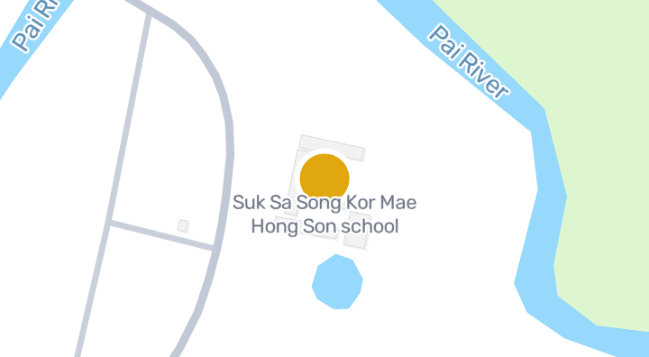 แผนที่แสดงโรงเรียนศึกษาสงเคราะห์แม่ฮ่องสอน