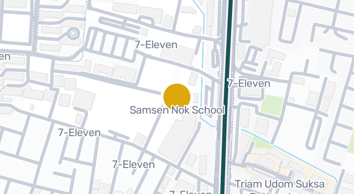 Map showing Samsen Nok School