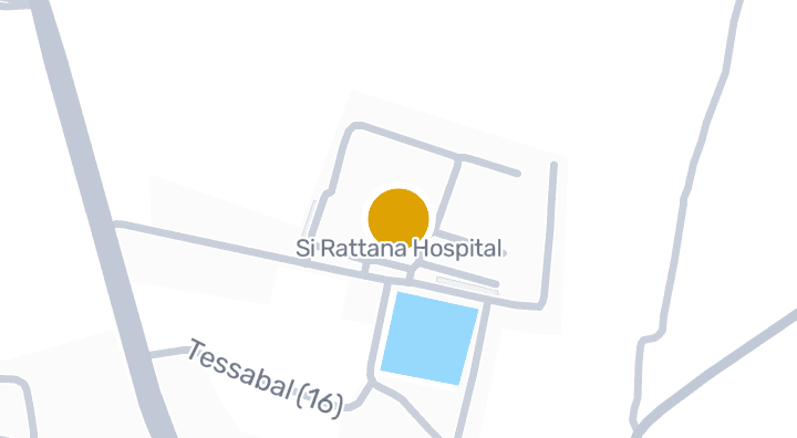 แผนที่แสดงโรงพยาบาลศรีรัตนะ