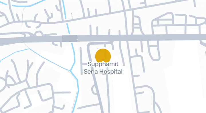 显示Supphamit Sena Hospital的地图