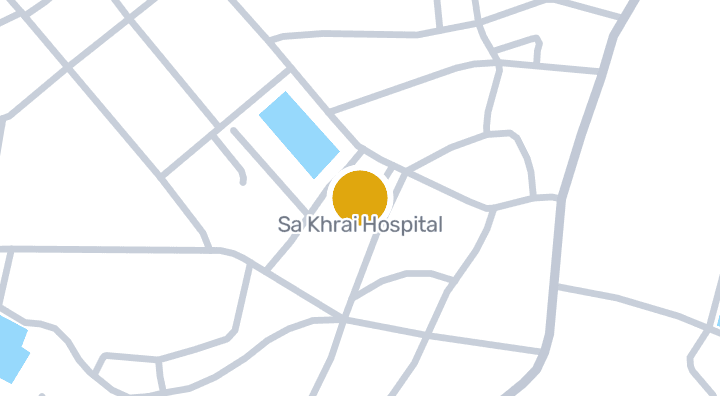 แผนที่แสดงโรงพยาบาลสระใคร