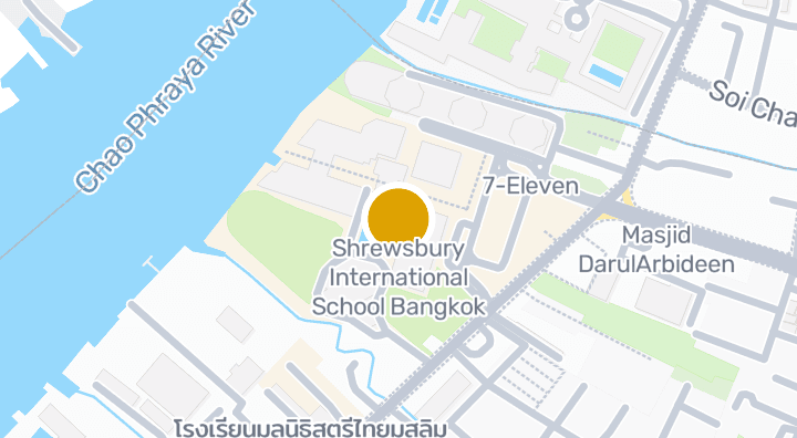 Map showing Shrewsbury International School Bangkok