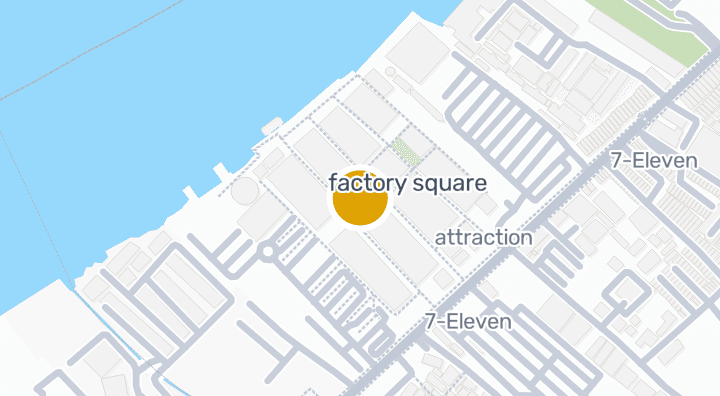 Map showing Town Square Park