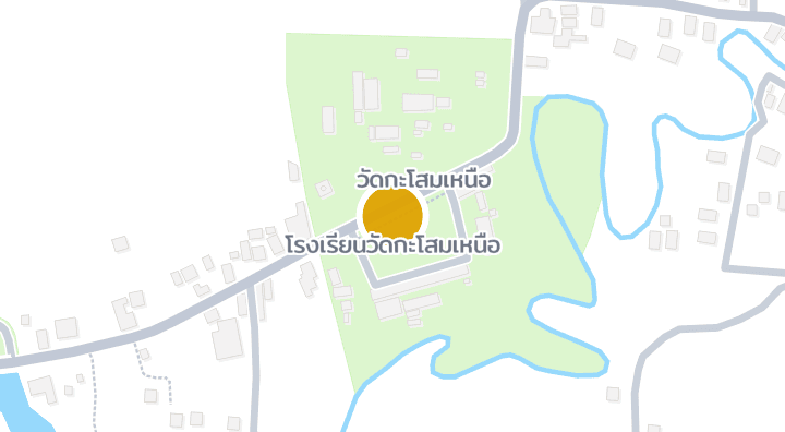 แผนที่แสดงโรงเรียนวัดกะโสมเหนือ