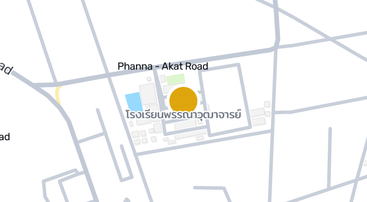 แผนที่แสดงโรงเรียนพรรณาวุฒาจารย์