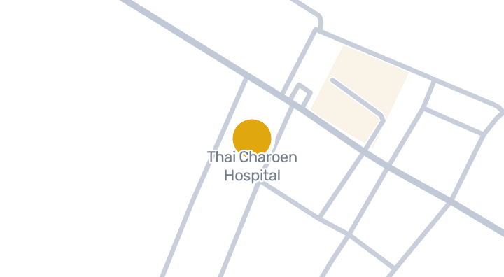 แผนที่แสดงโรงพยาบาลไทยเจริญ