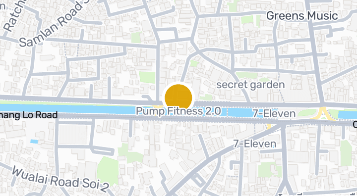 Map showing Pump Fitness 2.0