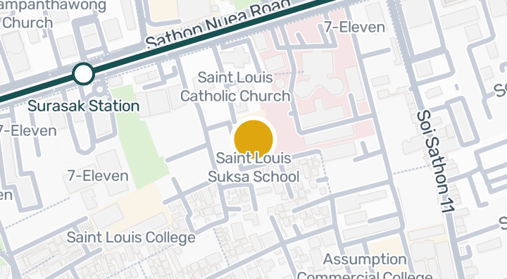 Map showing Saint Louis Suksa School