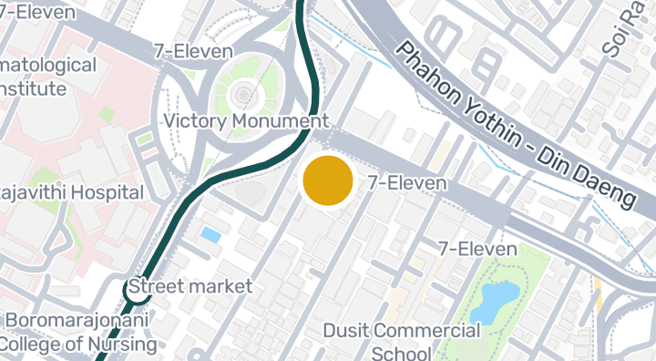 Map showing Center One