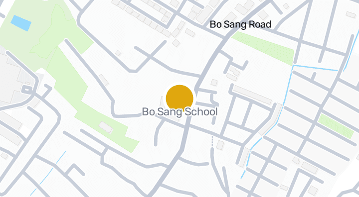 显示Bo Sang School的地图