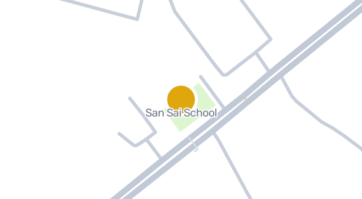 แผนที่แสดงโรงเรียนสันทราย
