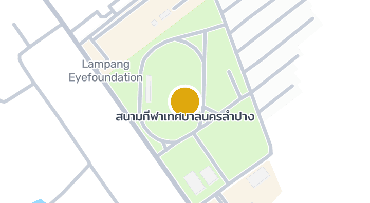 แผนที่แสดงสวนสาธารณะเทศบาลเมืองเขลางค์นคร