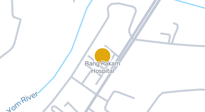 Map showing Bang Rakam Hospital
