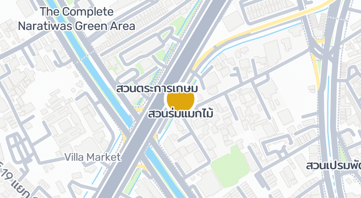 显示สวนร่มแมกไม้的地图
