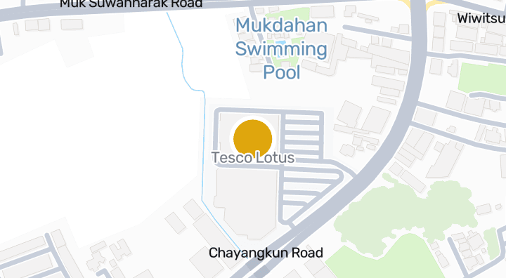 Map showing Tesco Lotus