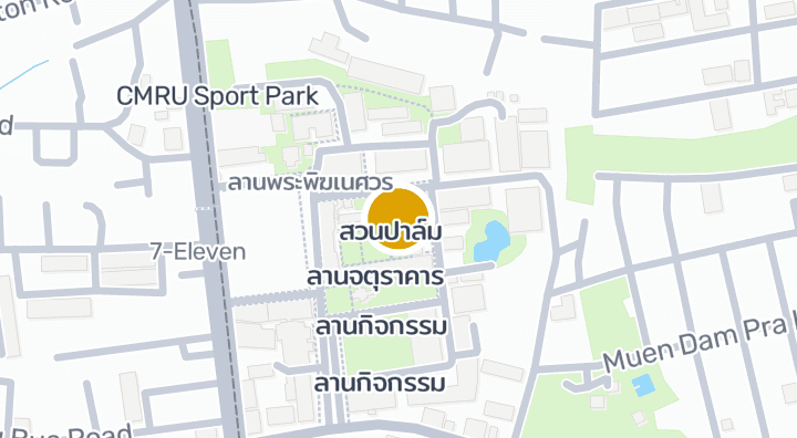 Map showing ChiangMai Rajabhat University