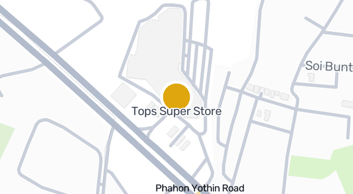 Map showing Tops Super Store