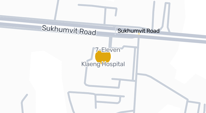 แผนที่แสดงKlaeng Hospital