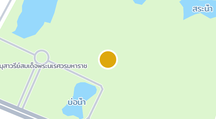 แผนที่แสดงสวนอนุศวรีย์สมเด็จพระนเรศวรมหาราช