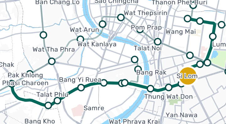 Carte montrant Station Chong Nonsi