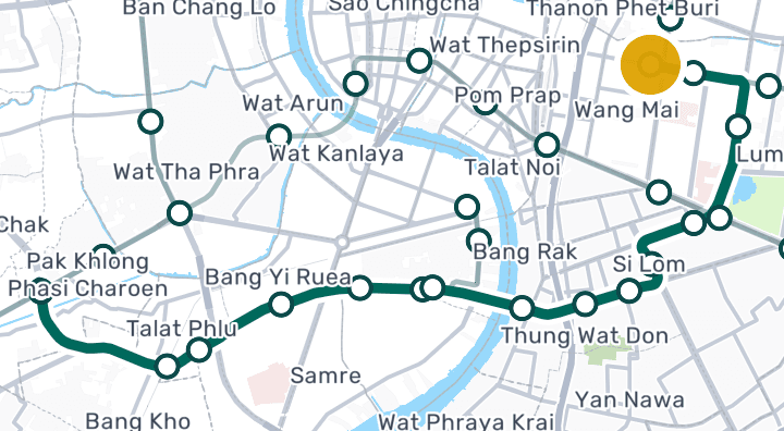 National Stadium Stationを示す地図