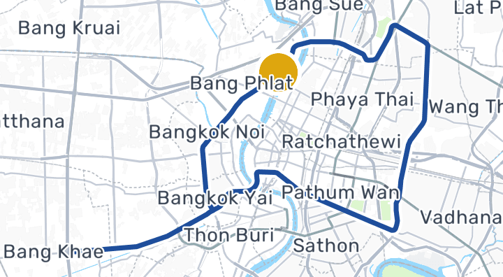 Карта с Bang Phlat Station