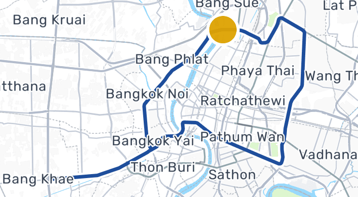 Map showing Bang Pho Station