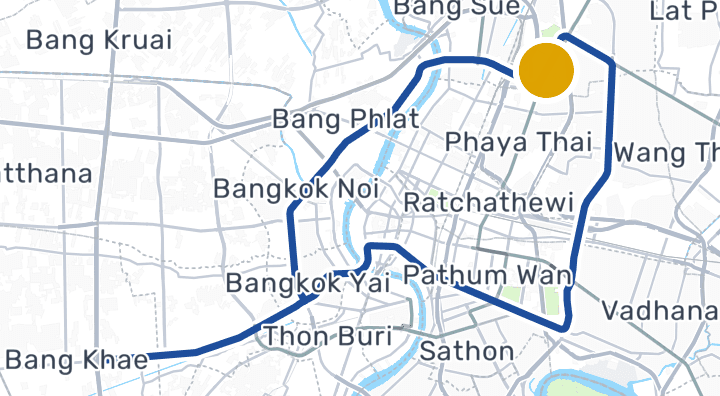 显示乍都节公园的地图