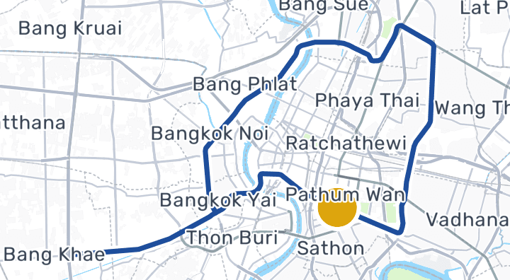 Sam Yan Stationを示す地図