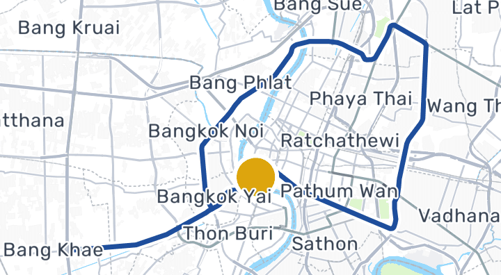 Carte montrant Sanam Chai Station