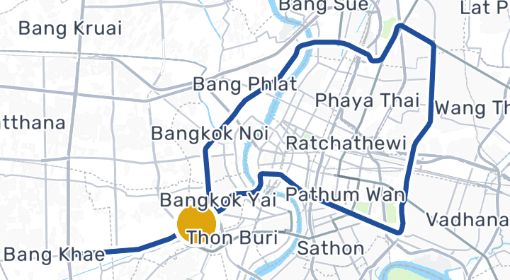 Carte montrant Bang Phai Station