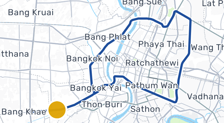 Carte montrant Phasi Charoen Station