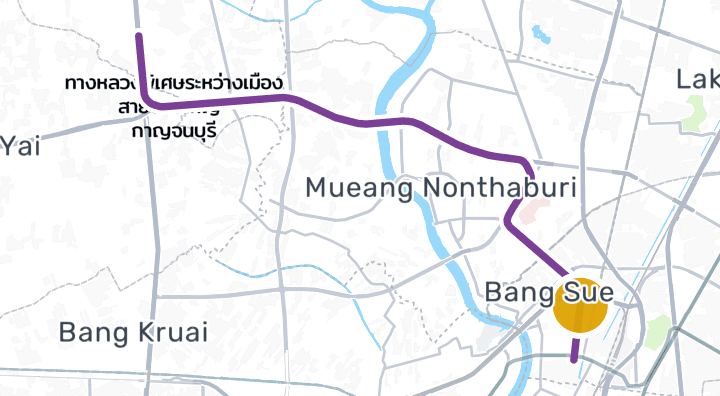 Map showing Bang Son Station