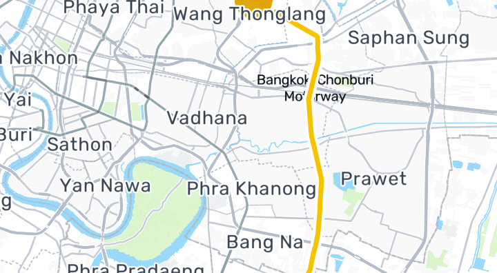 Lat Phrao 83 Stationを示す地図