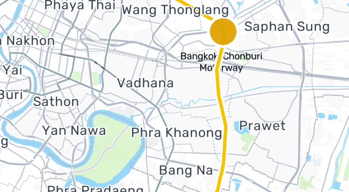 Karte von Station Yaek Lam Sali