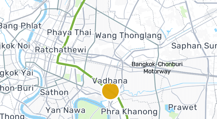 Carte montrant Station Phra Khanong