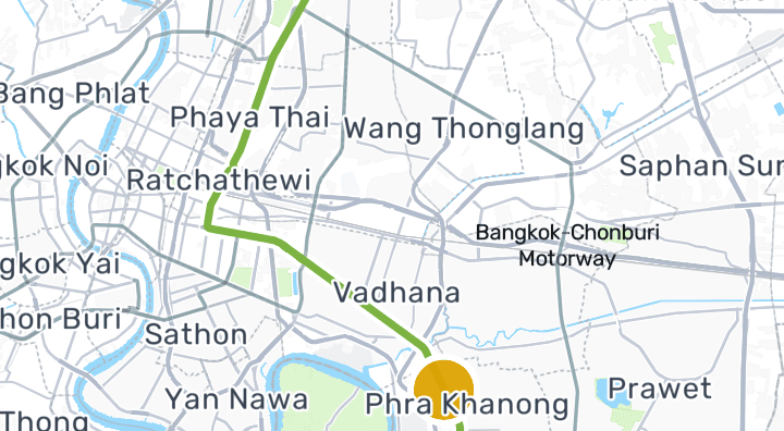 Carte montrant Station Bang Chak
