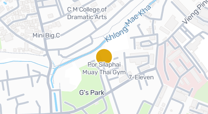 显示Por Silaphai Muay Thai Gym的地图