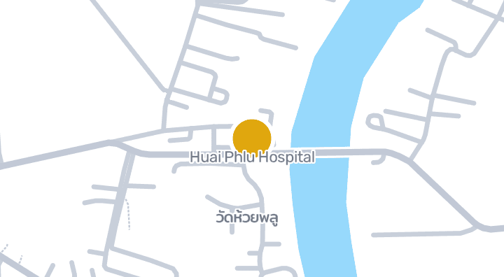 Map showing Huai Phlu Hospital