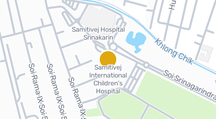Map showing Samitivej International Children's Hospital