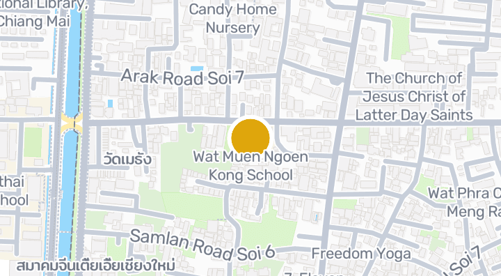 Map showing Wat Muen Ngoen Kong School