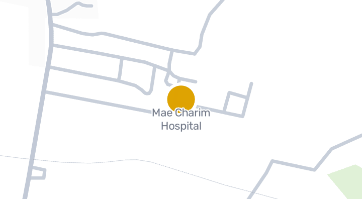 แผนที่แสดงMae Charim Hospital