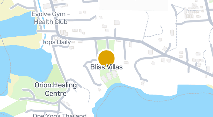 แผนที่แสดงBliss Villas