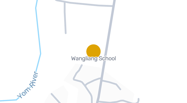 Map showing Wangliang School