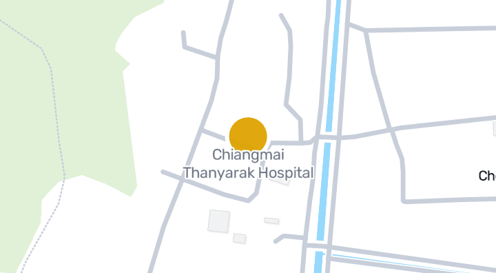 Map showing Chiangmai Thanyarak Hospital