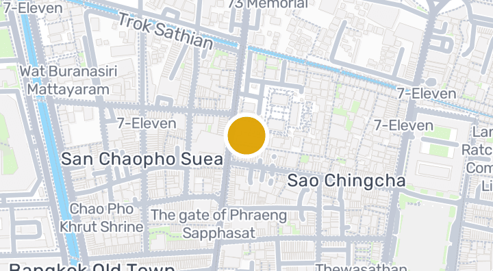 Map showing Wat Mahannapharam School