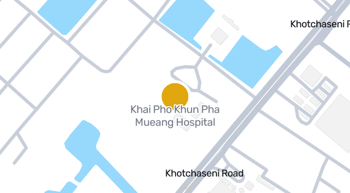 Map showing Khai Pho Khun Pha Mueang Hospital