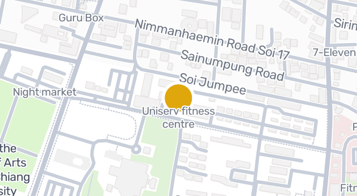 显示Uniserv fitness centre的地图