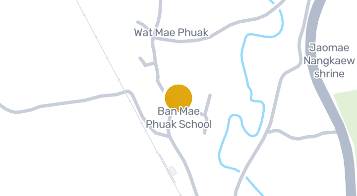 แผนที่แสดงโรงเรียนบ้านแม่พวก