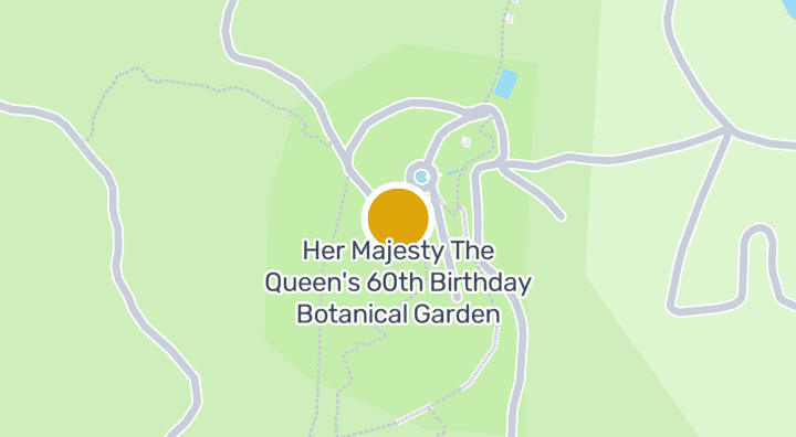 显示Her Majesty The Queen's 60th Birthday Botanical Garden的地图